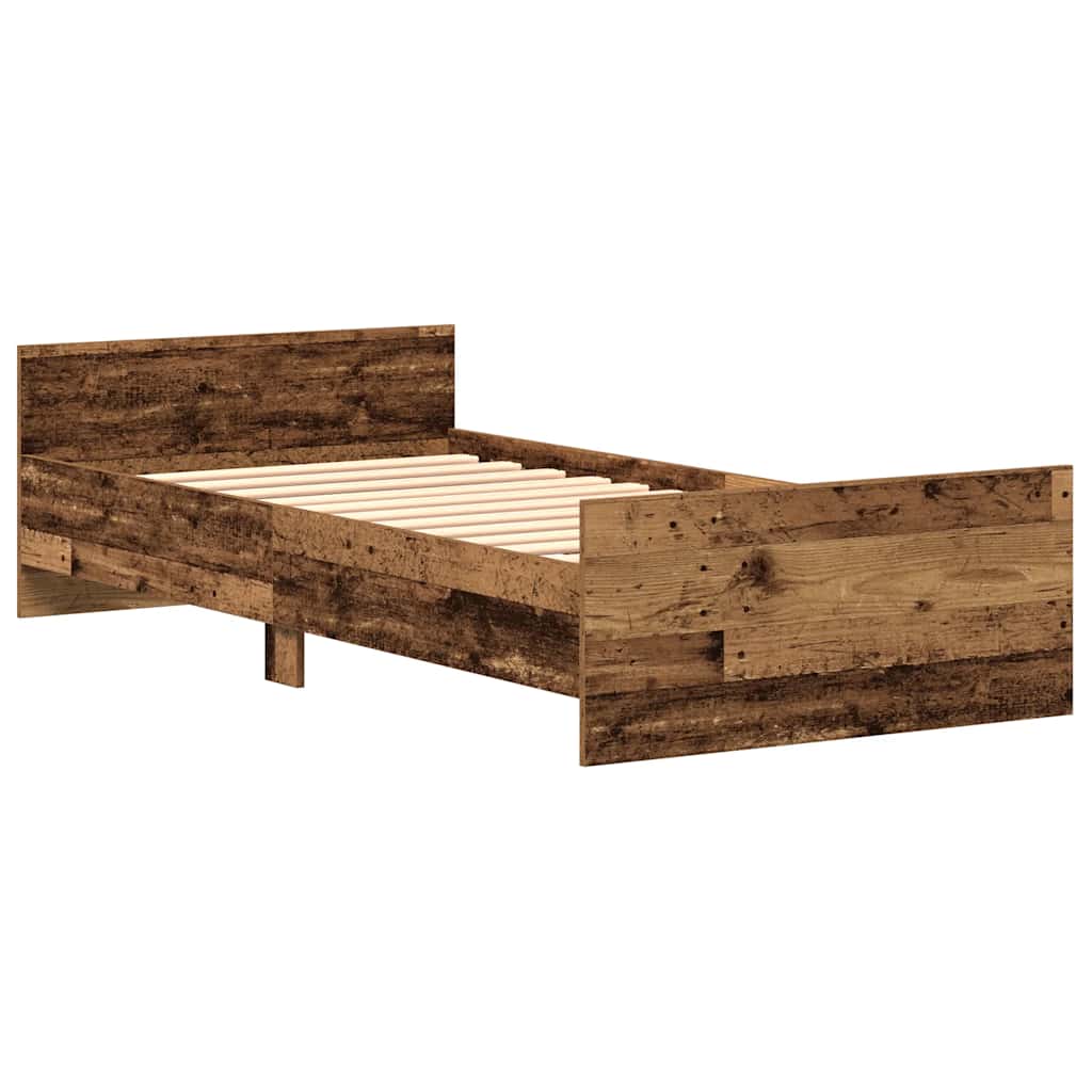 Estrutura de cama sem colchão 75x190cm derivados de madeira