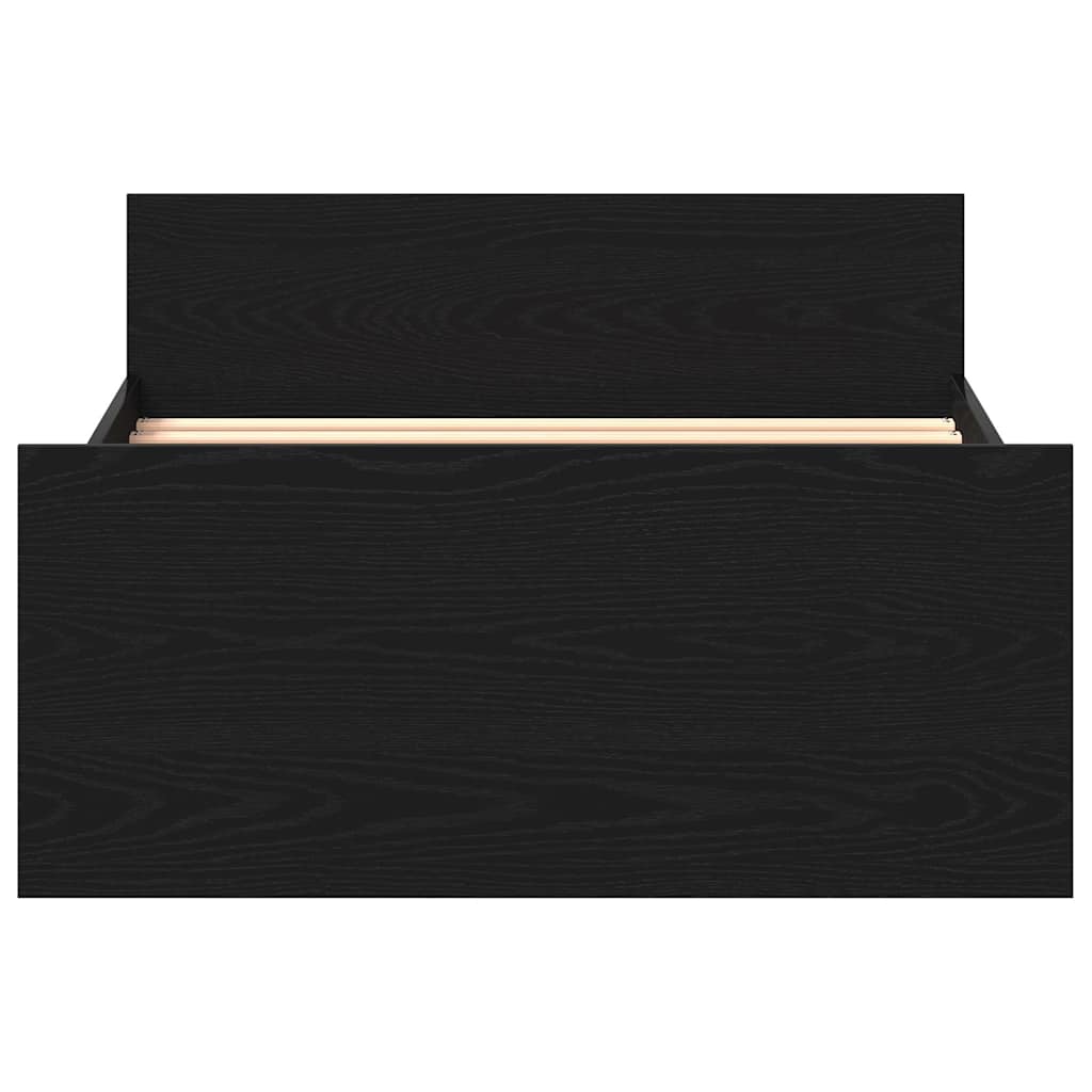 Estrutura cama s/ colchão derivados madeira carvalho preto