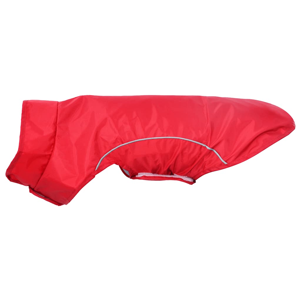 Capa de chuva para cães com tiras reflectoras vermelho XXS