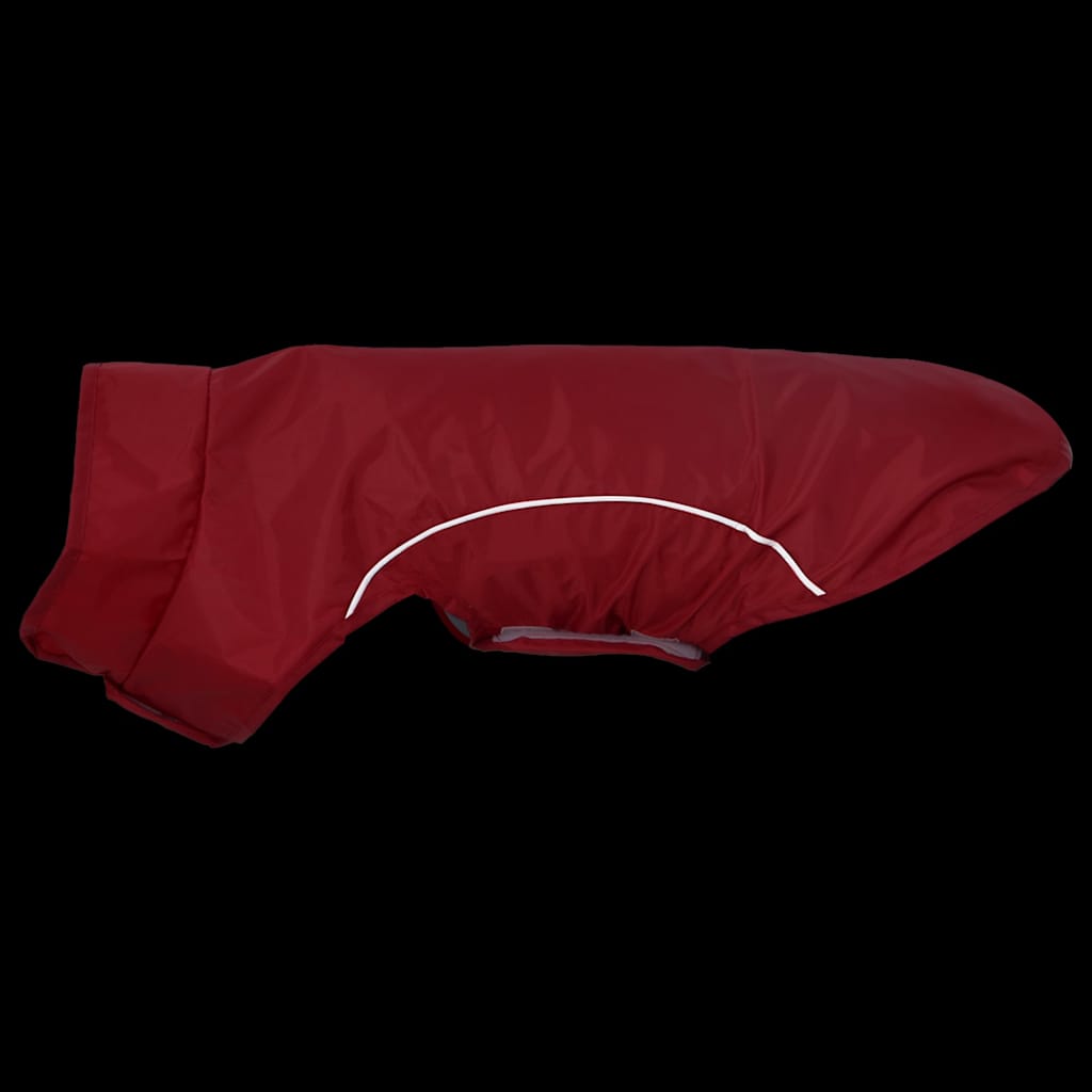 Capa de chuva para cães com tiras reflectoras vermelho S