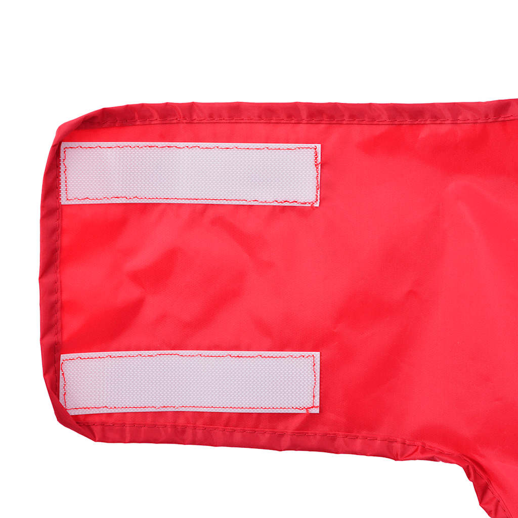 Capa de chuva para cães com tiras reflectoras vermelho XL