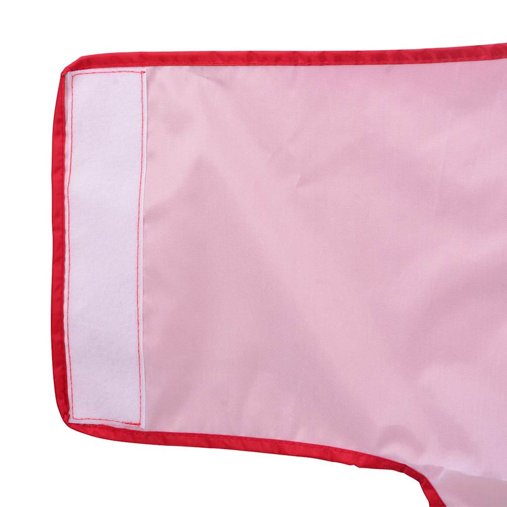 Capa de chuva para cães com tiras reflectoras vermelho 4XL
