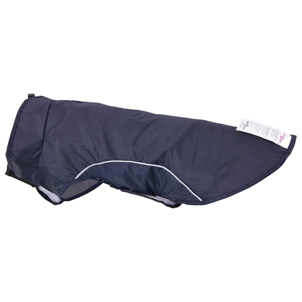 Capa de chuva para cães com tiras reflectoras azul-marinho XS