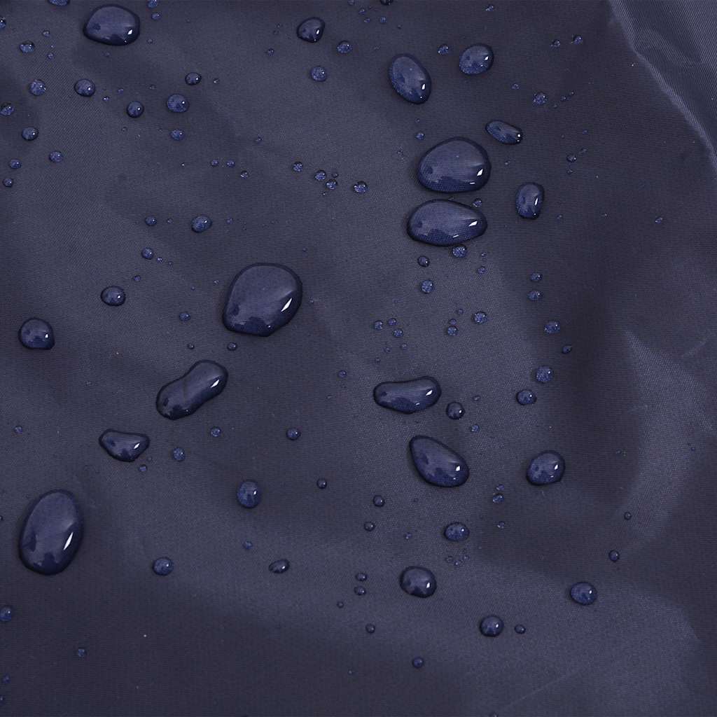 Capa de chuva para cães com tiras reflectoras azul-marinho L