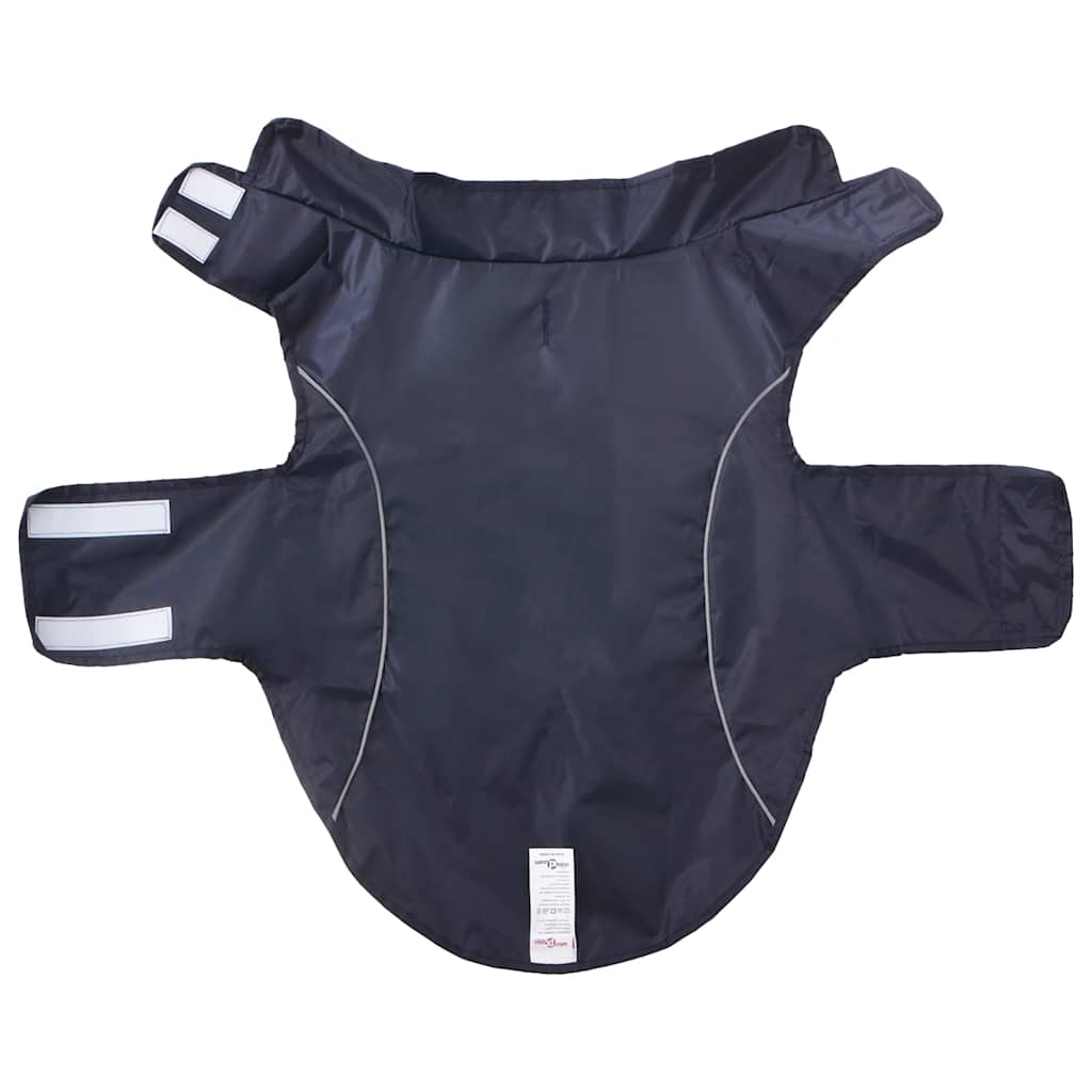 Capa de chuva para cães com tiras reflectoras azul-marinho 2XL