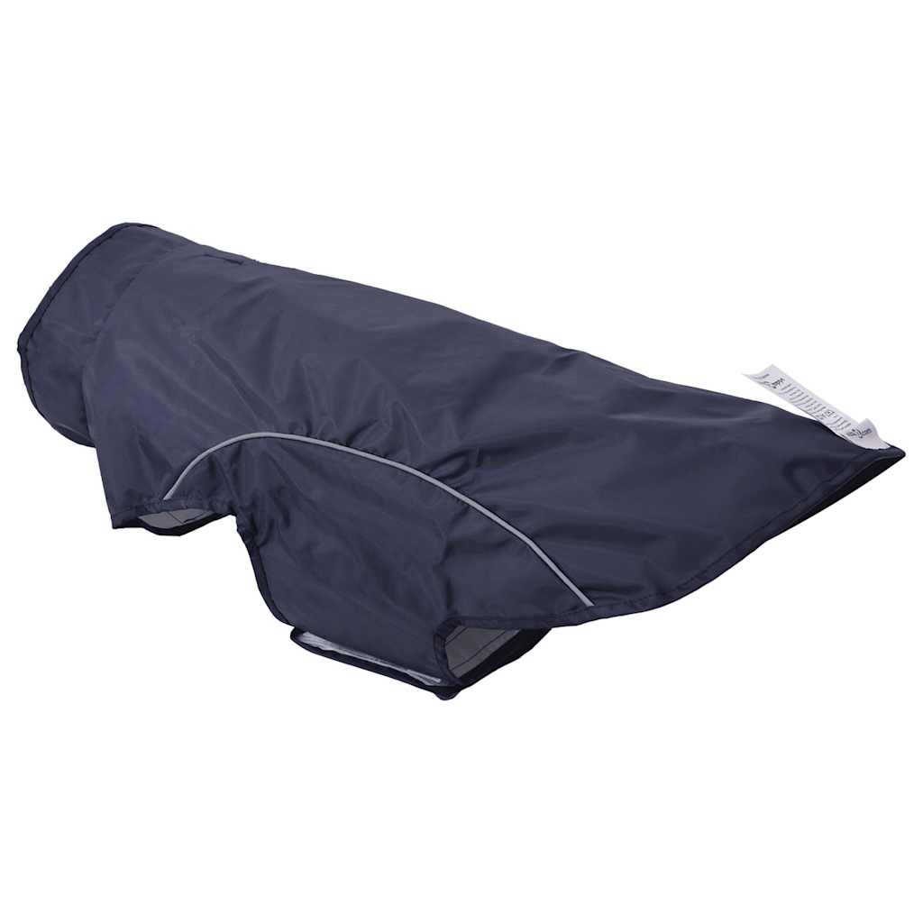 Capa de chuva para cães com tiras reflectoras azul-marinho 2XL