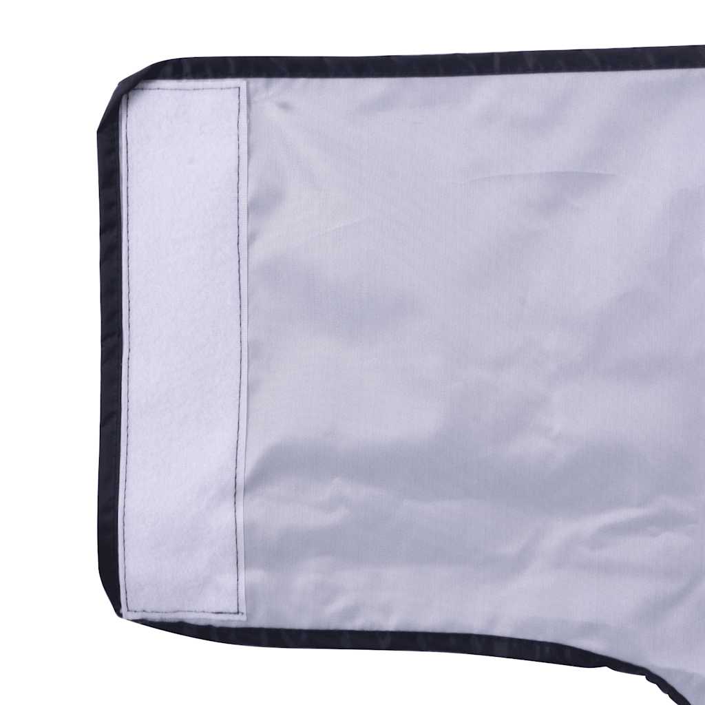 Capa de chuva para cães com tiras reflectoras azul-marinho 4XL