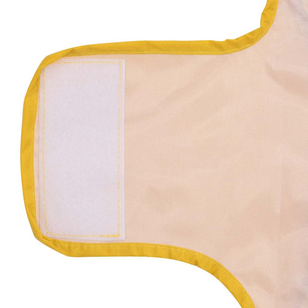 Capa de chuva para cães com tiras reflectoras amarelo XS