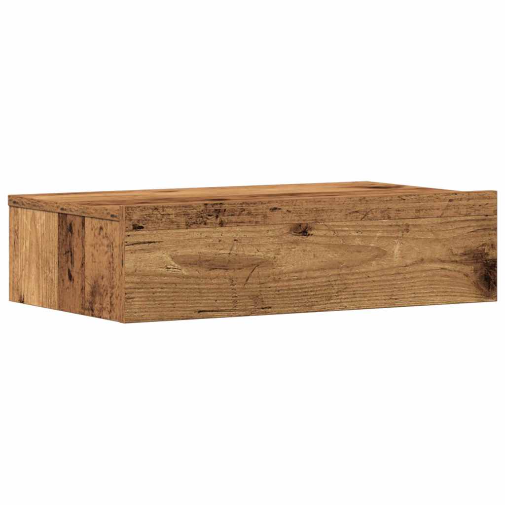 Mesa de cabeceira madeira velha 60x35 cm madeira engenharia