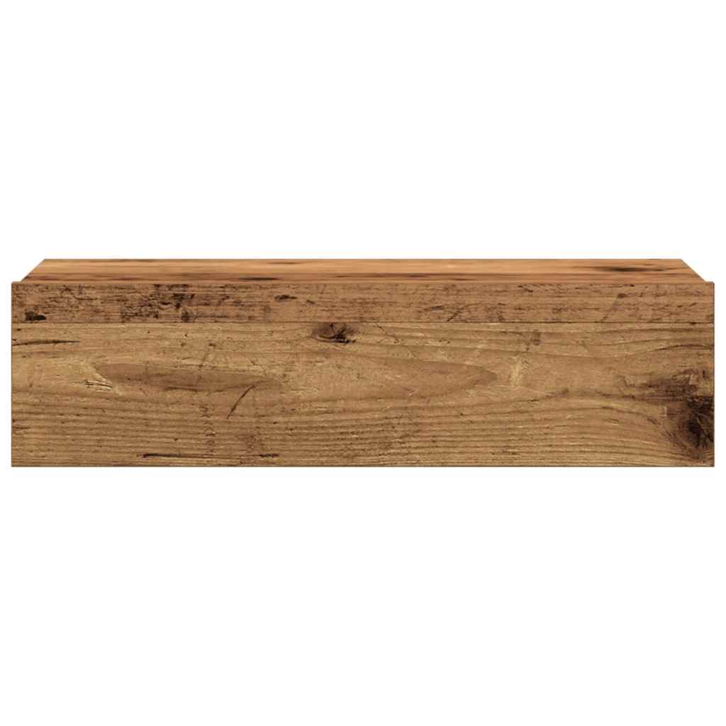 Mesa de cabeceira madeira velha 60x35 cm madeira engenharia