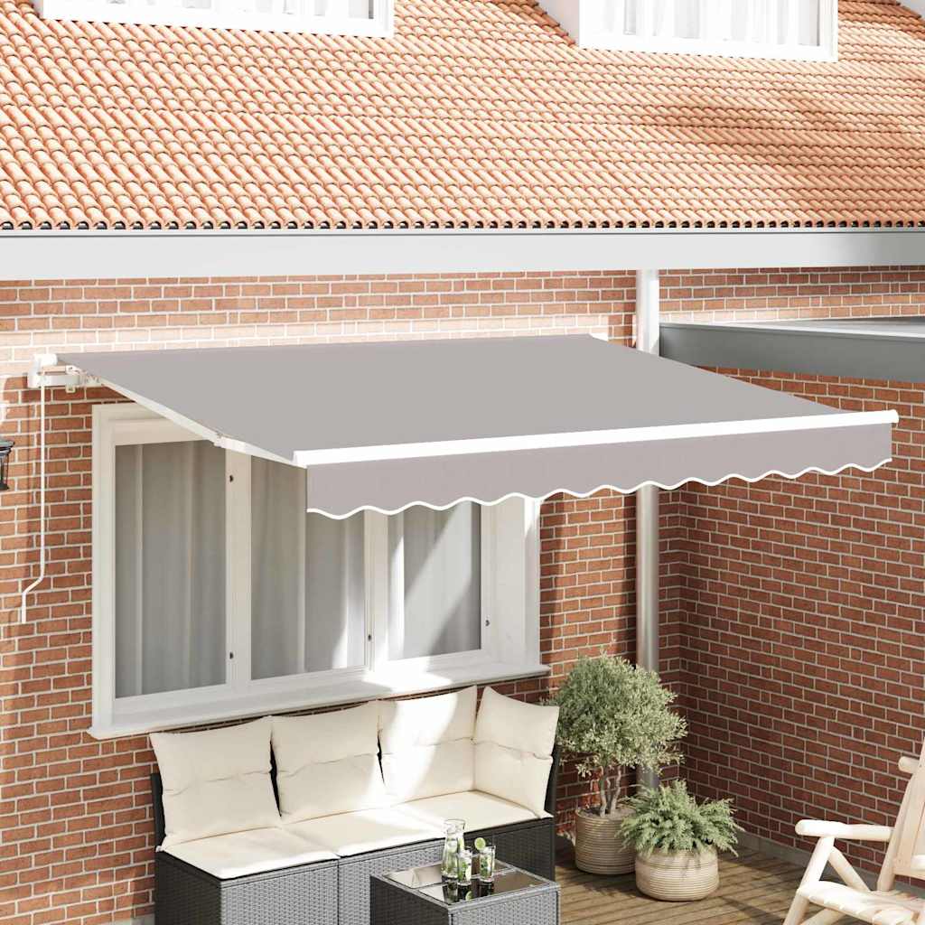 Tecido de substituição para toldo Cinzento-claro 300 x 250 cm