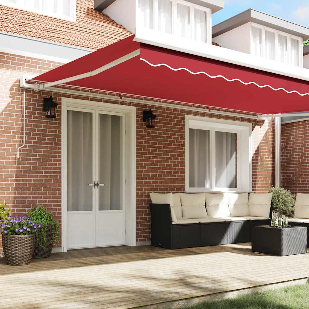 Tecido de substituição para toldo Vermelho 500 × 350 cm lona