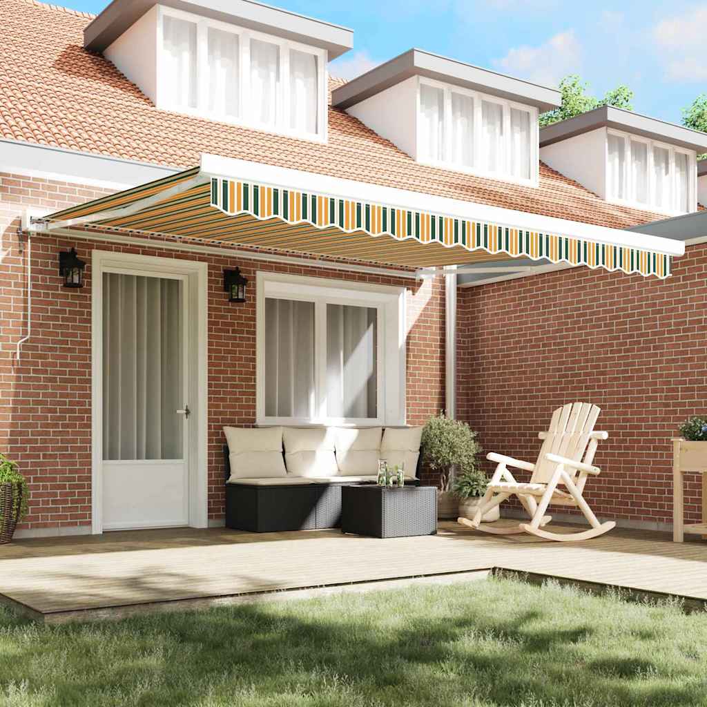 Tecido de substituição para toldo Verde e amarelo 400 × 300 cm