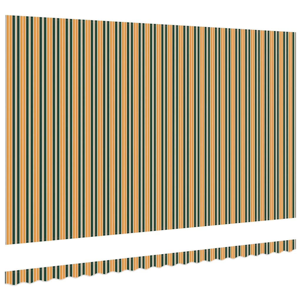 Tecido de substituição para toldo Verde e amarelo 500 × 350 cm
