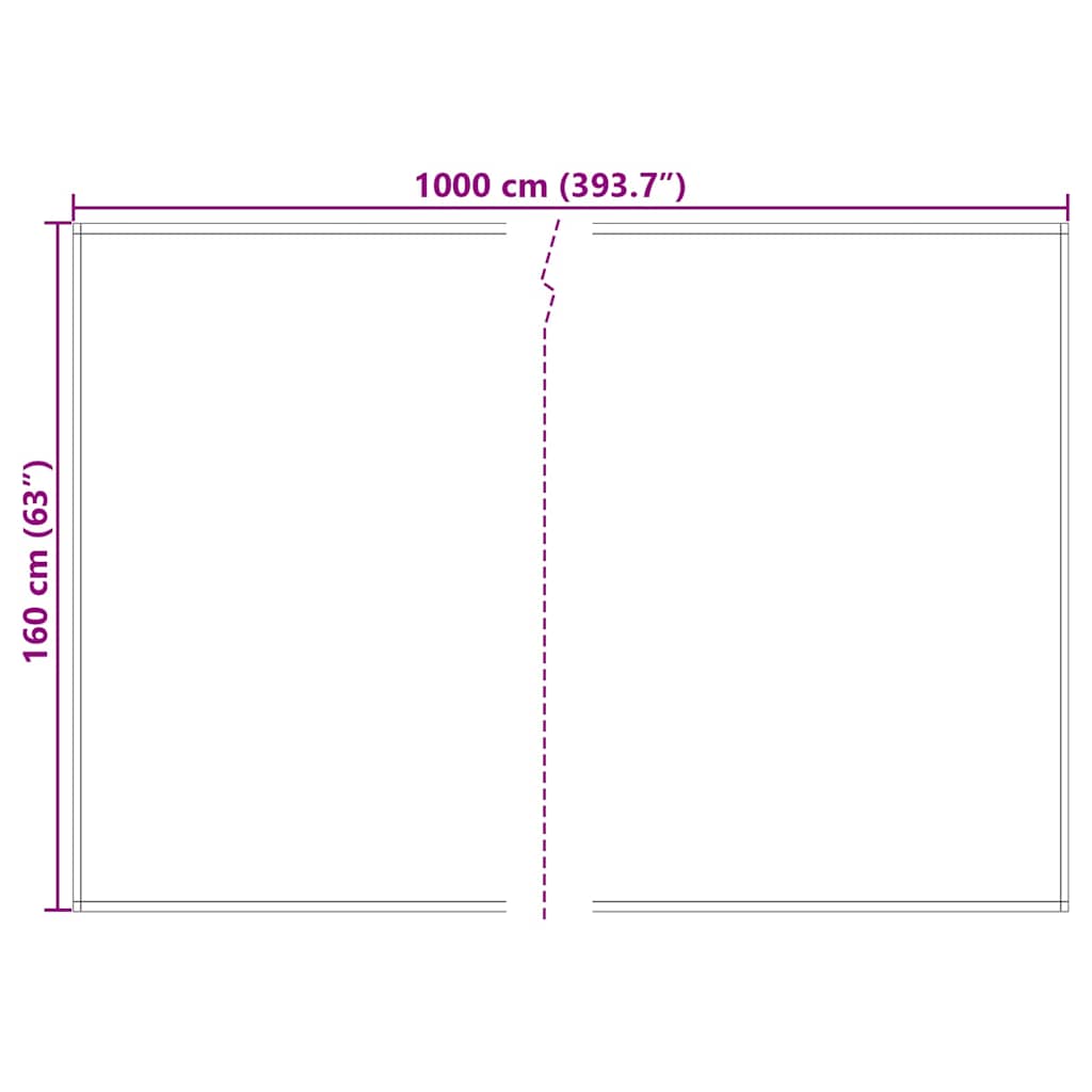 Substituição de Toldos Vermelho 1000 x 160 cm Lona de Poliéster