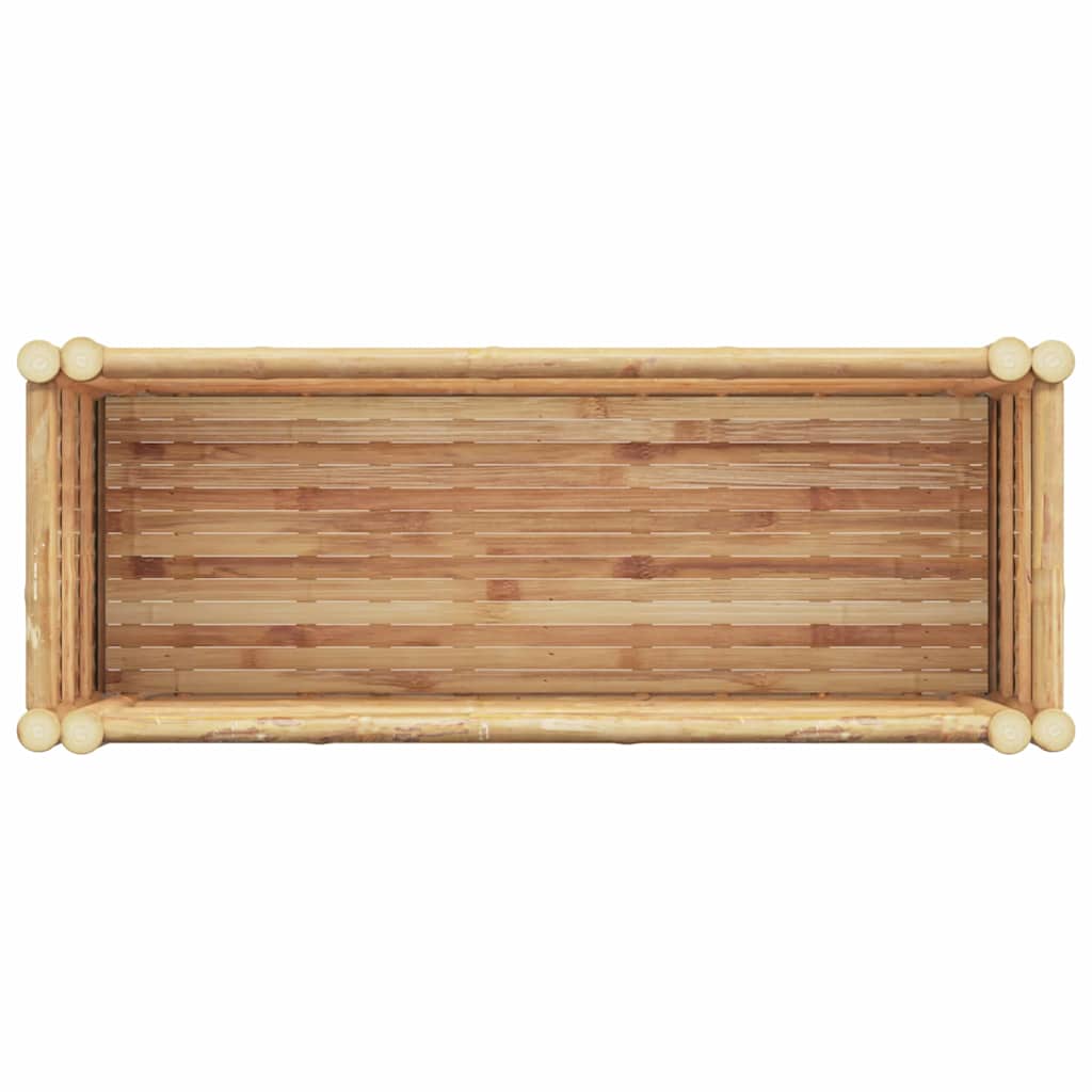 Canteiro de jardim elevado Castanho 90 x 35 x 70 cm Bambu