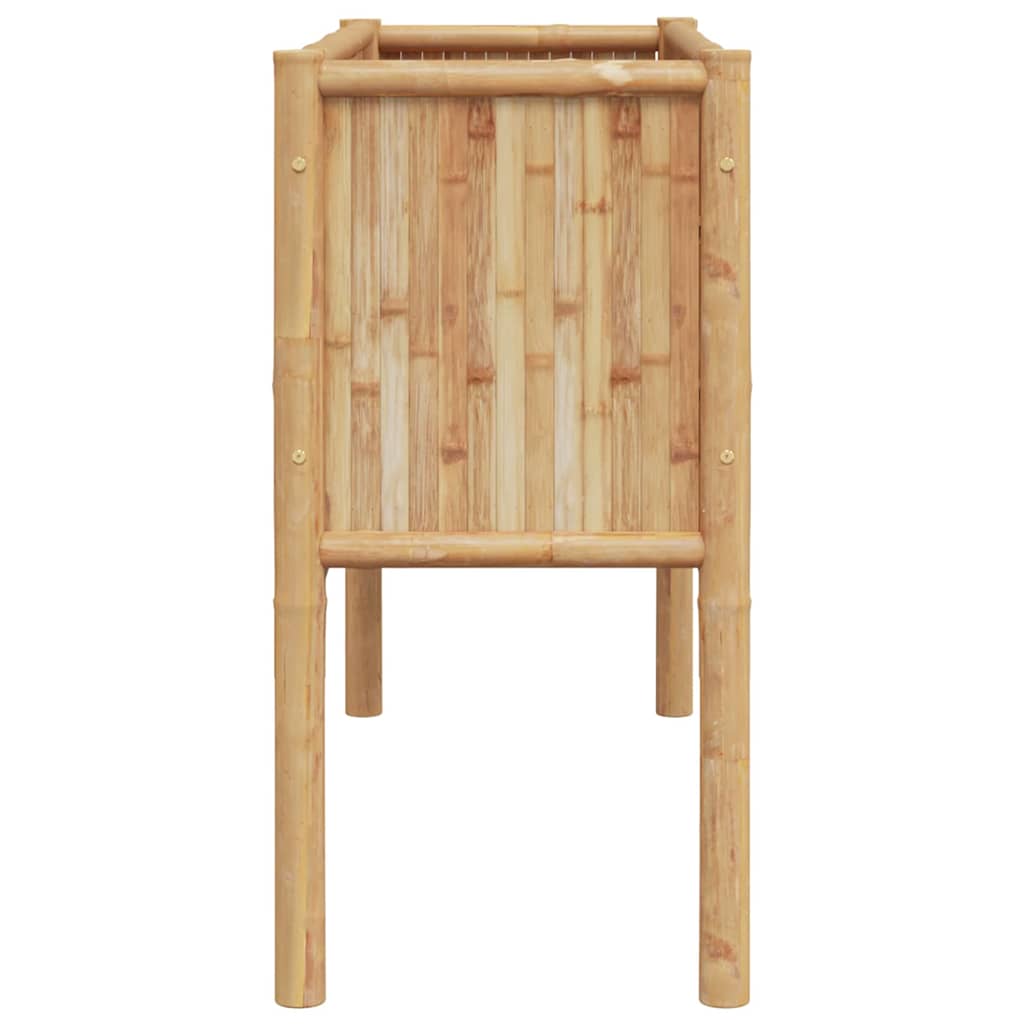 Canteiro de jardim elevado Castanho 110 x 35 x 70 cm Bambu
