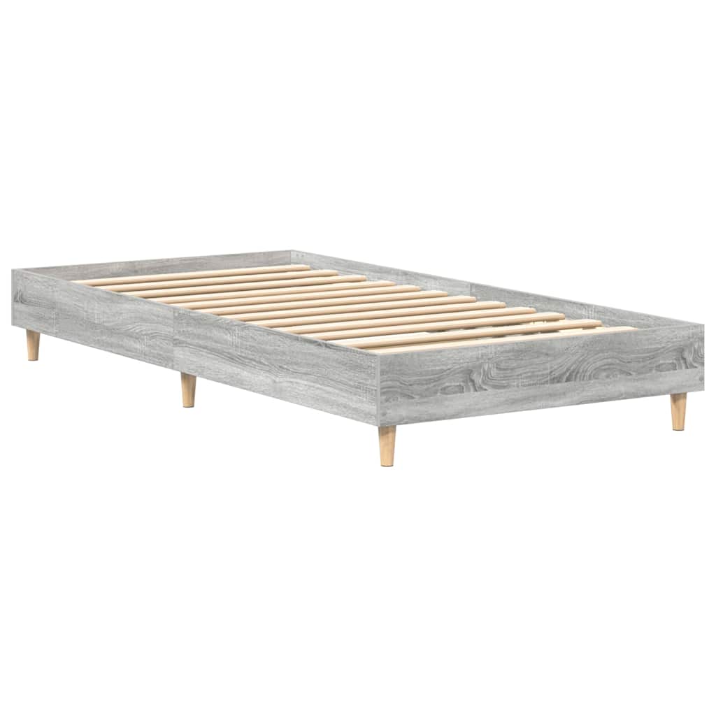 Estrutura da Cama Sonoma cinzento 90 x 200 cm