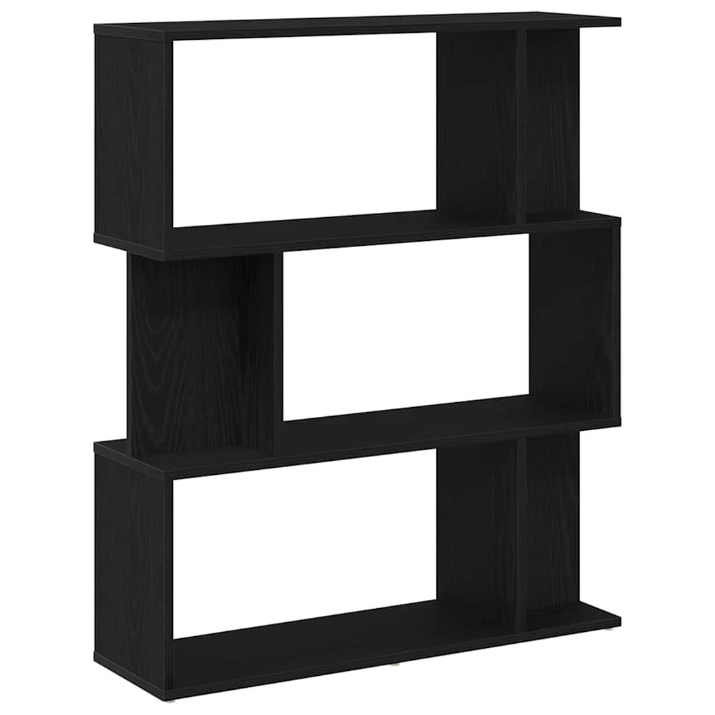Estante 80x24x96 cm derivados de madeira carvalho preto