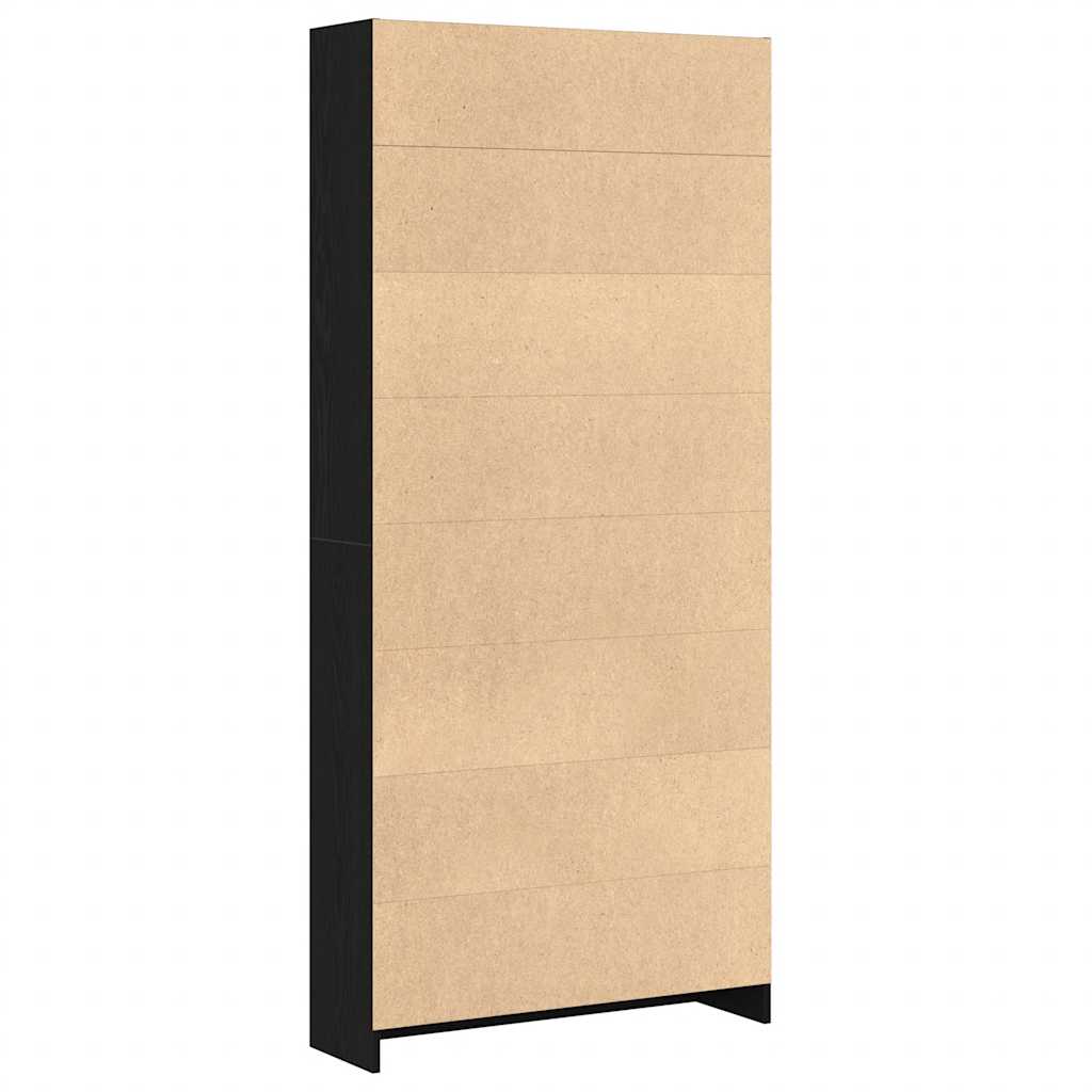 Estante 80x24x176 cm derivados de madeira carvalho preto