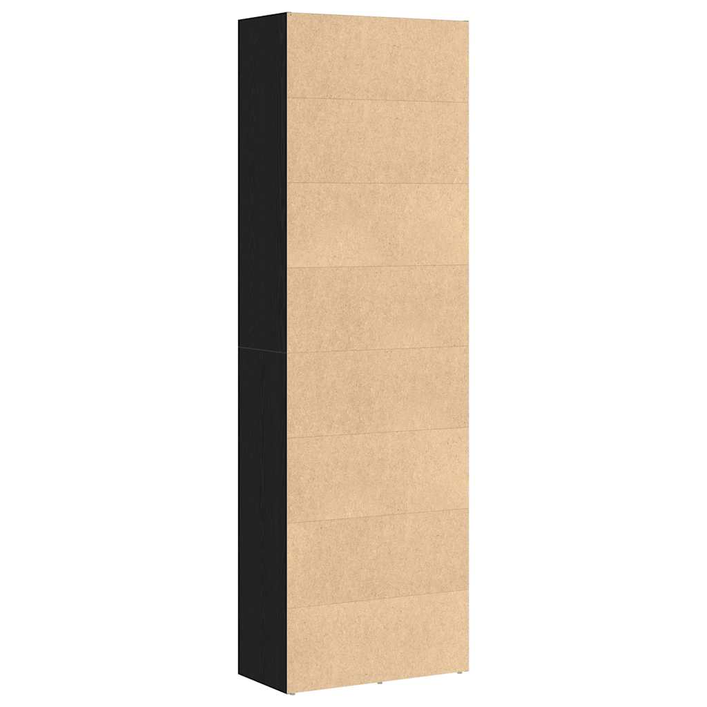 Estante 60x30x189 cm derivados de madeira carvalho preto