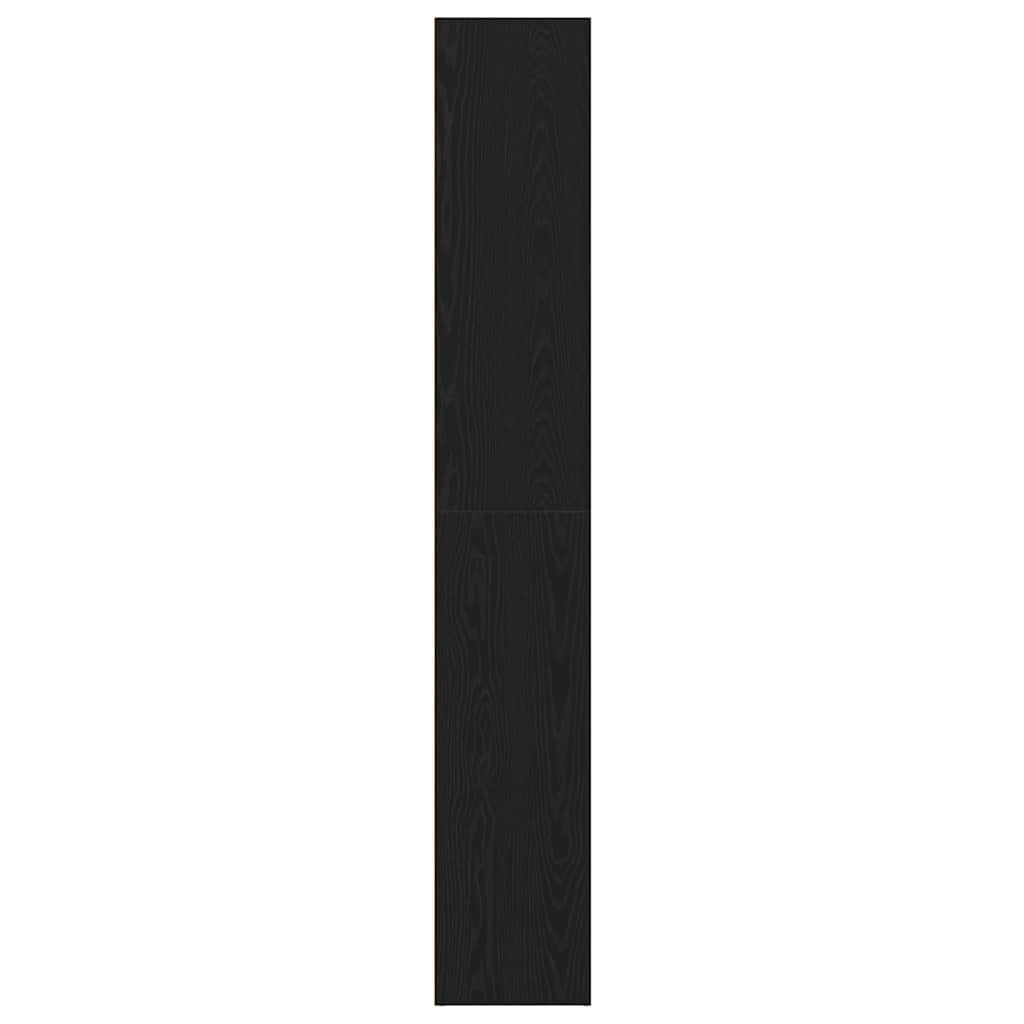 Estante carvalho preto 40x30x189 cm madeira projetada
