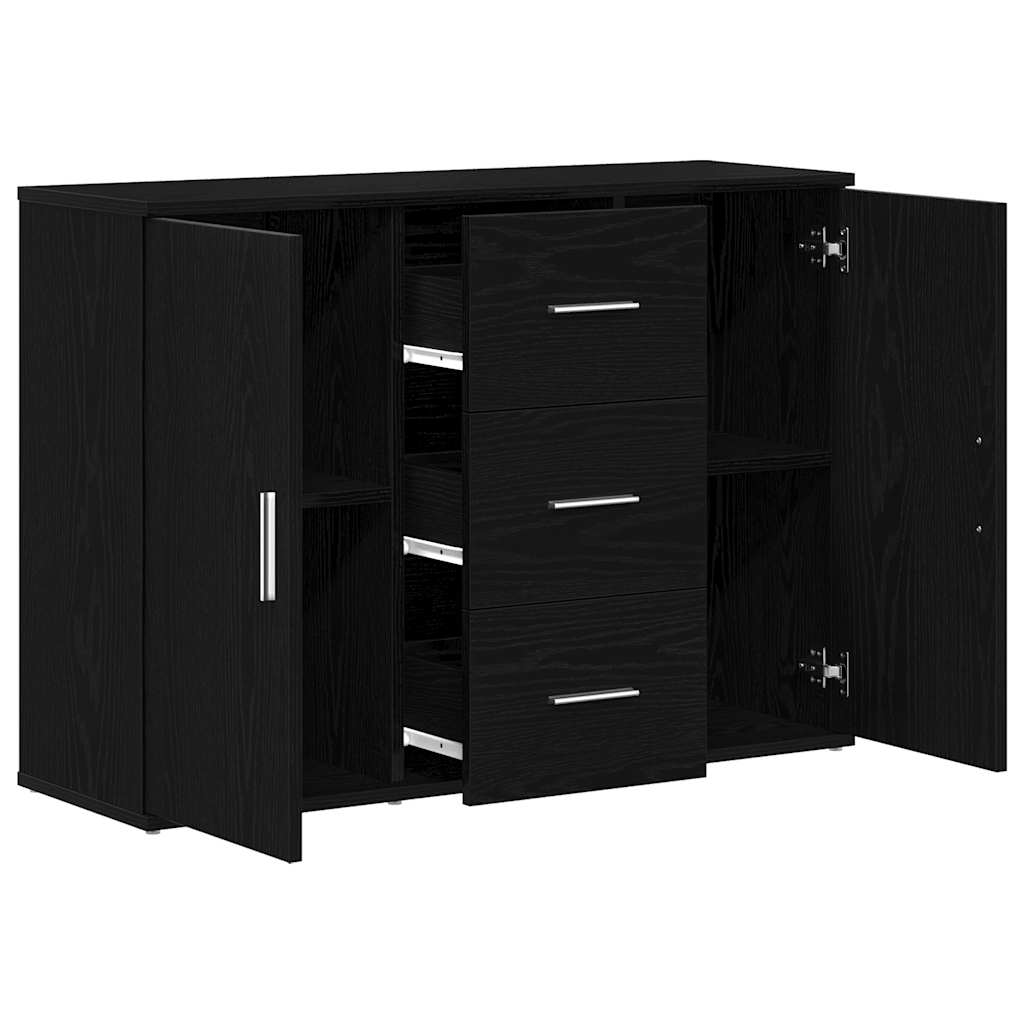 Aparador 91x29,5x65 cm derivados de madeira carvalho preto