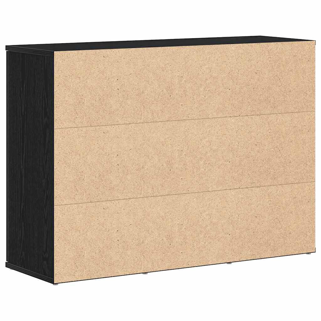 Aparador 91x29,5x65 cm derivados de madeira carvalho preto