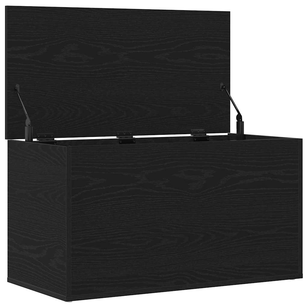 Caixa de Armazenamento Carvalho preto 84 x 42 x 46 cm