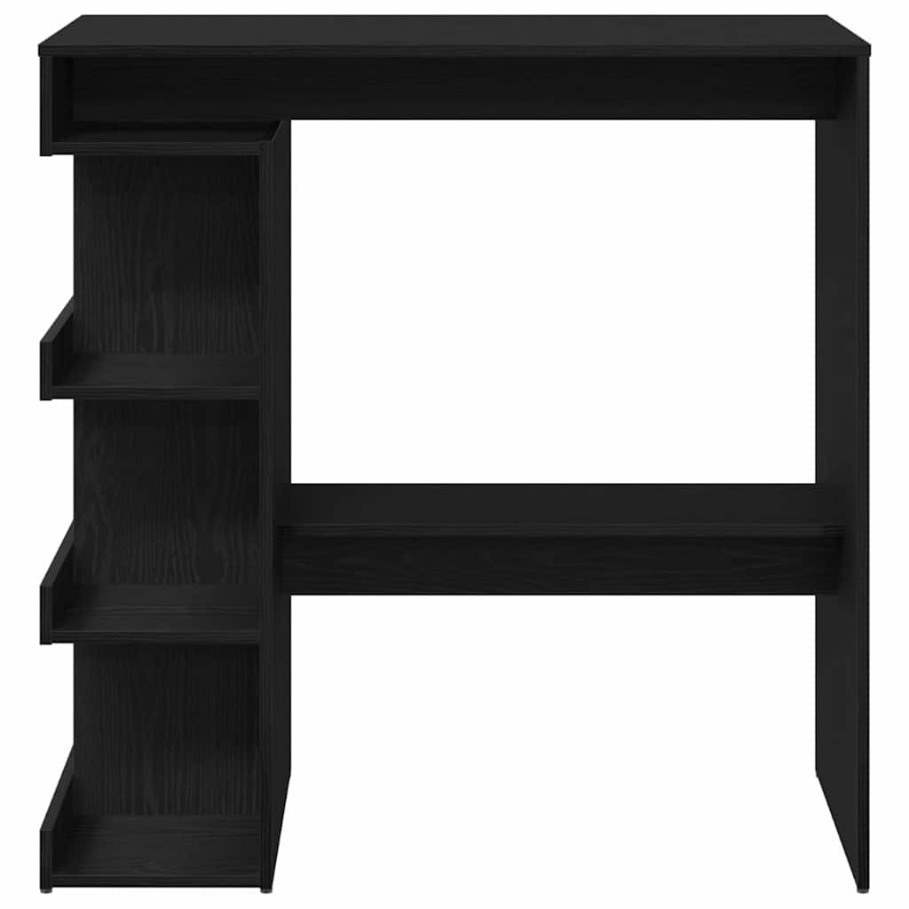 Mesa de bar com prateleira Carvalho preto 100 x 48 x 101.5 cm