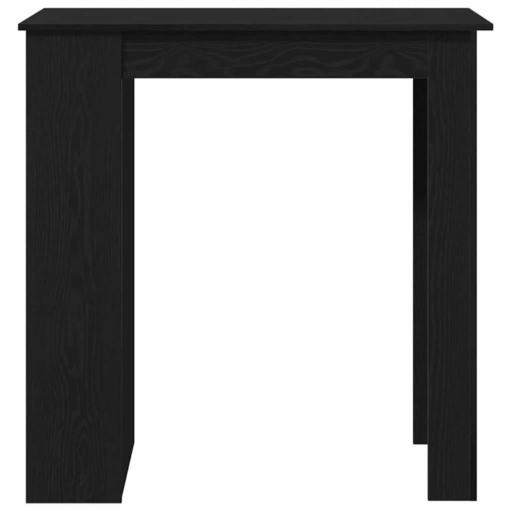 Mesa de bar com prateleira Carvalho preto 102 x 50 x 103,5 cm
