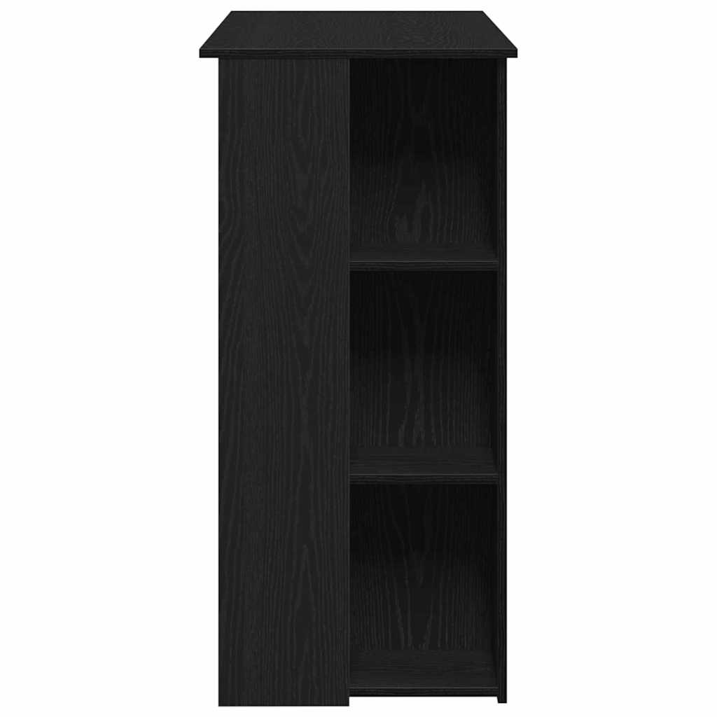 Mesa de bar com prateleira Carvalho preto 102 x 50 x 103,5 cm