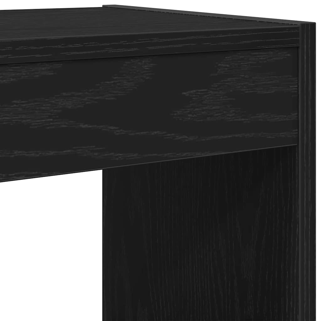 Gabinete de Livros Carvalho preto 40 x 30 x 198 cm