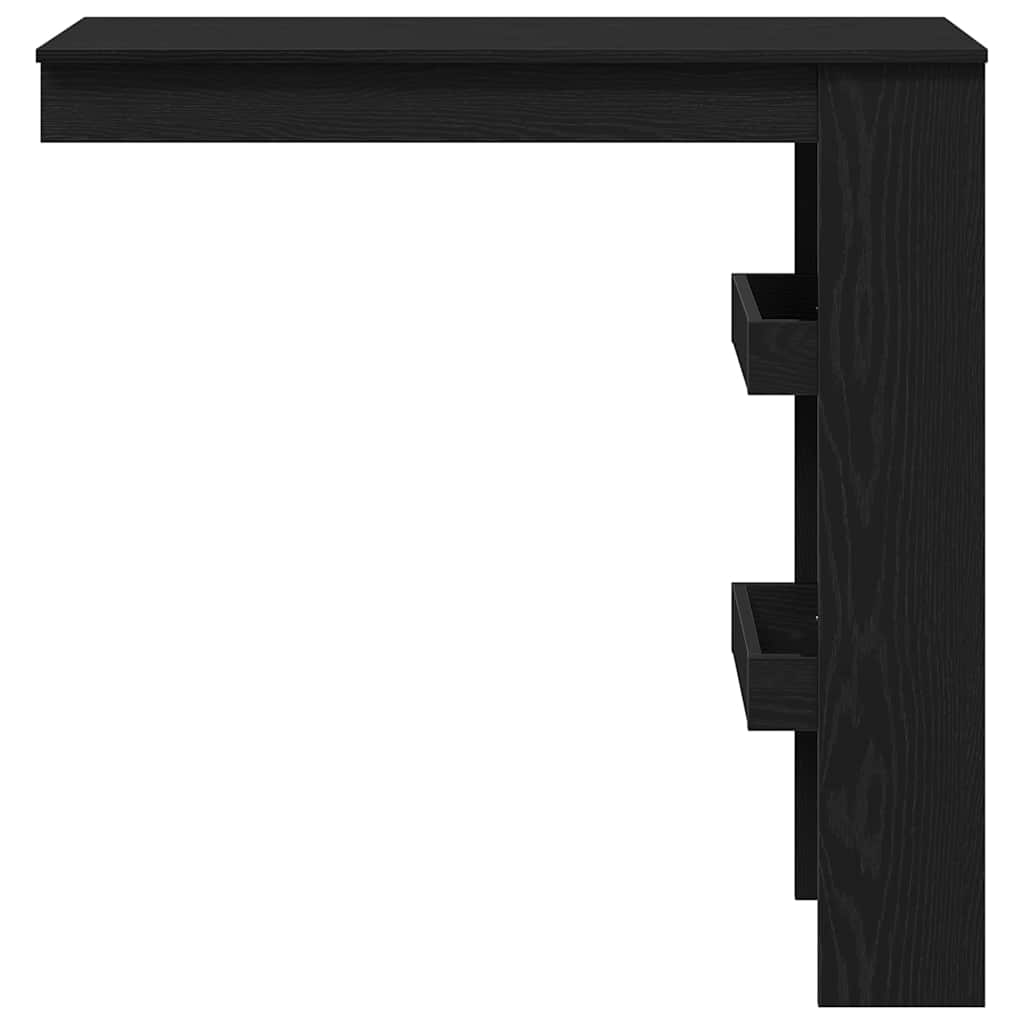 Mesa de Bar de Parede Carvalho preto 102 x 55 x 103.5 cm
