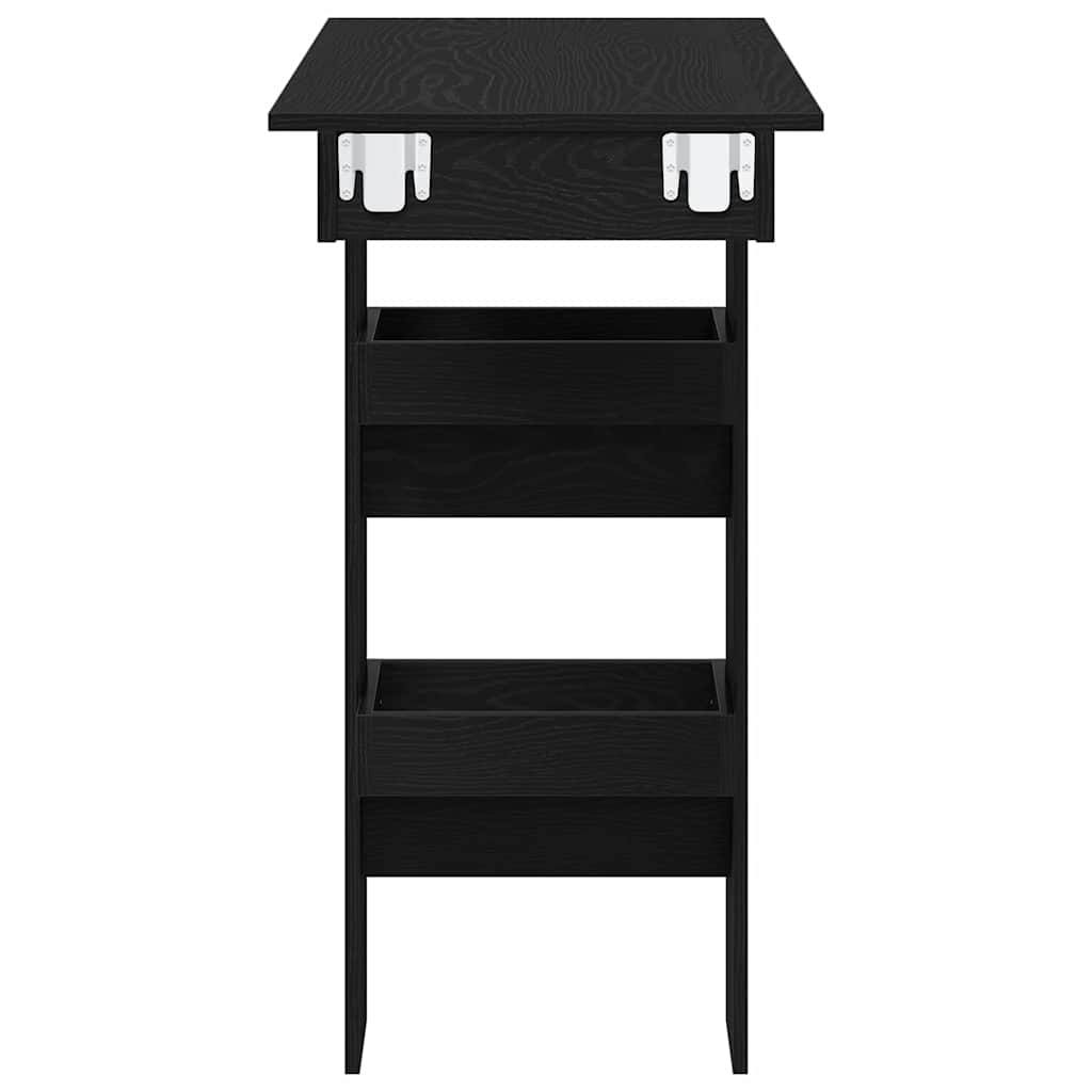 Mesa de Bar de Parede Carvalho preto 102 x 55 x 103.5 cm