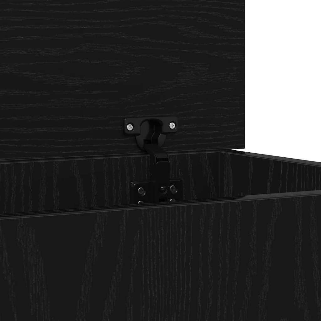 Caixa de Armazenamento Carvalho preto 70 x 40 x 28 cm