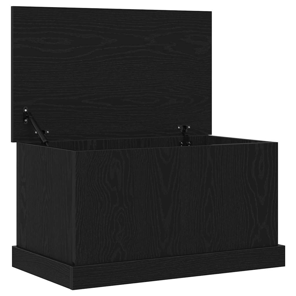 Caixa de Armazenamento Carvalho preto 70 x 40 x 28 cm