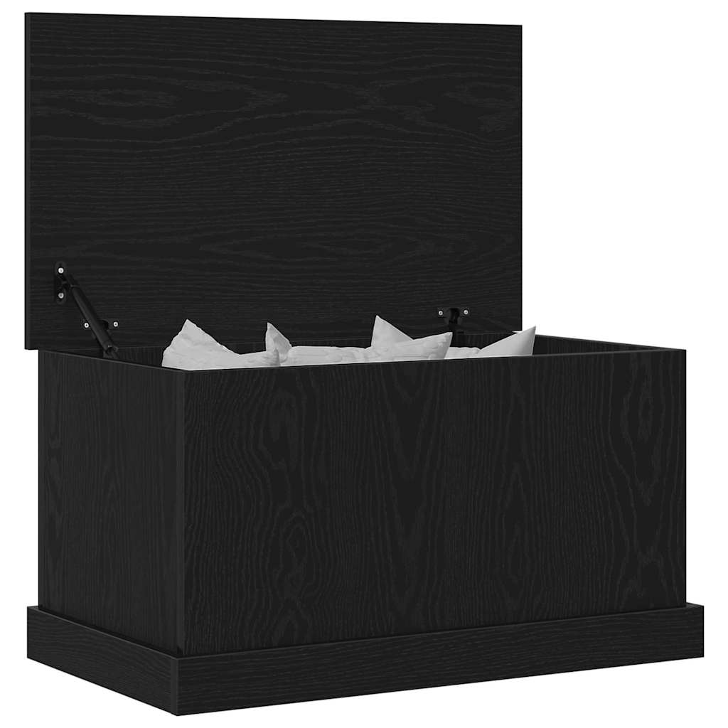 Caixa de Armazenamento Carvalho preto 70 x 40 x 28 cm