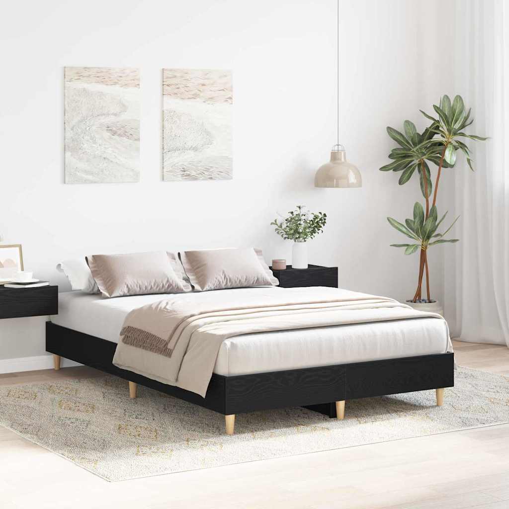 Estrutura da Cama Carvalho preto 120 x 200 cm