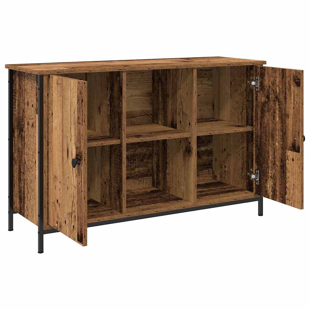 Aparador de TV vidaXL Caramelo Artesanal 101x35x65 cm em Madeira de Engenharia e Aço