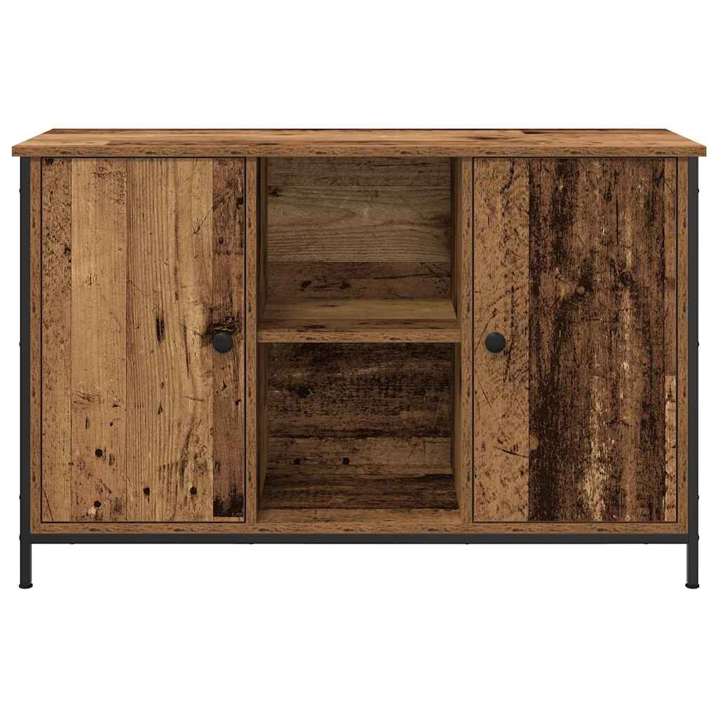 Aparador de TV vidaXL Caramelo Artesanal 101x35x65 cm em Madeira de Engenharia e Aço