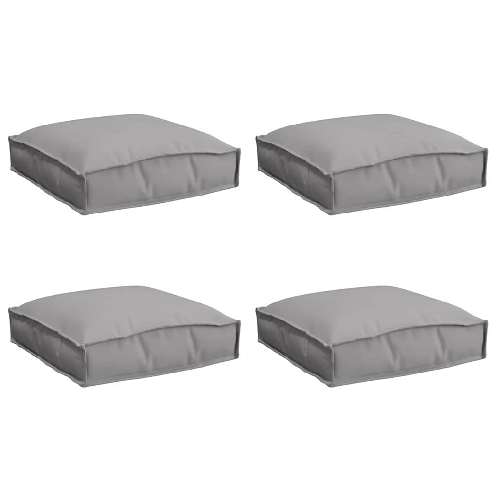 Almofada de palete para assento 4 pcs Cinzeto 40 x 40 x 8 cm