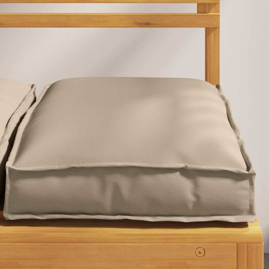 Almofada de palete para assento 4 pcs Cinzento-acastanhado