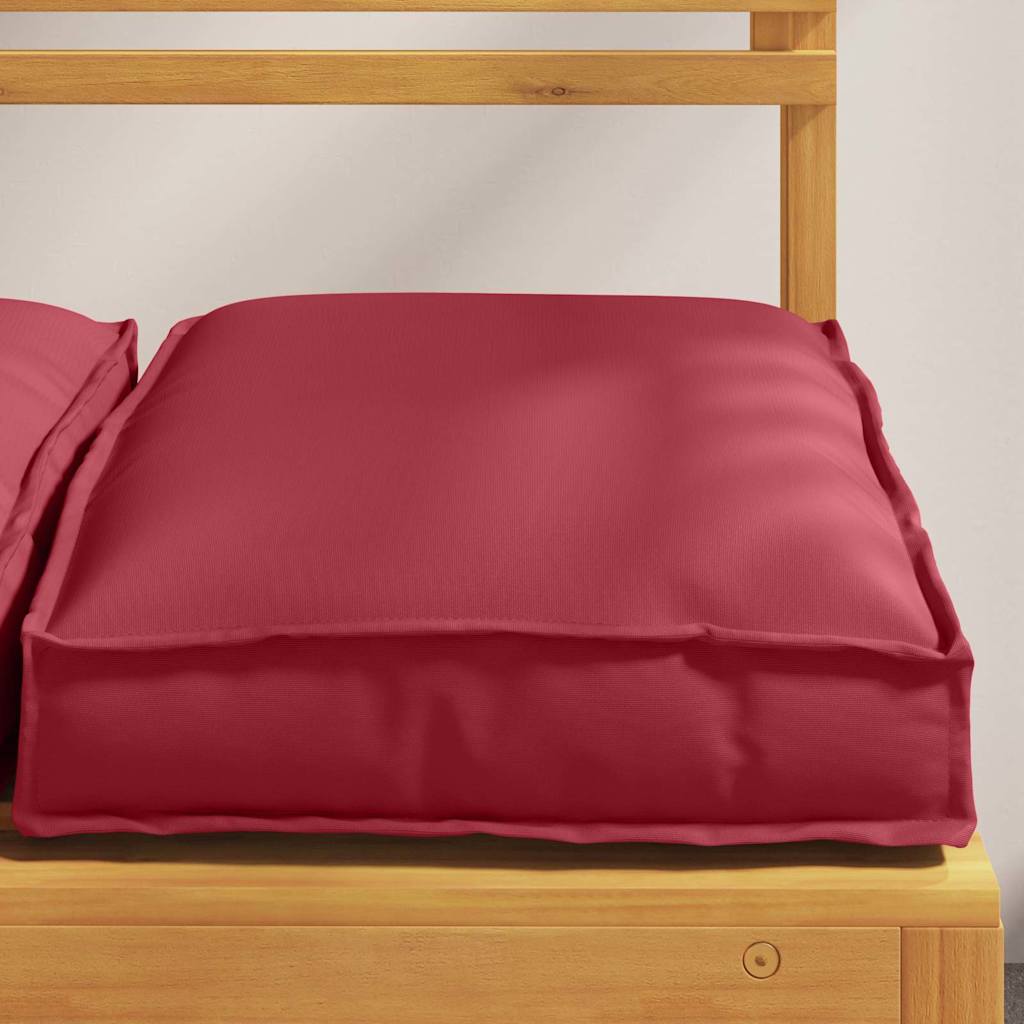 Almofada de palete para assento 6 pcs Vinho Vermelho
