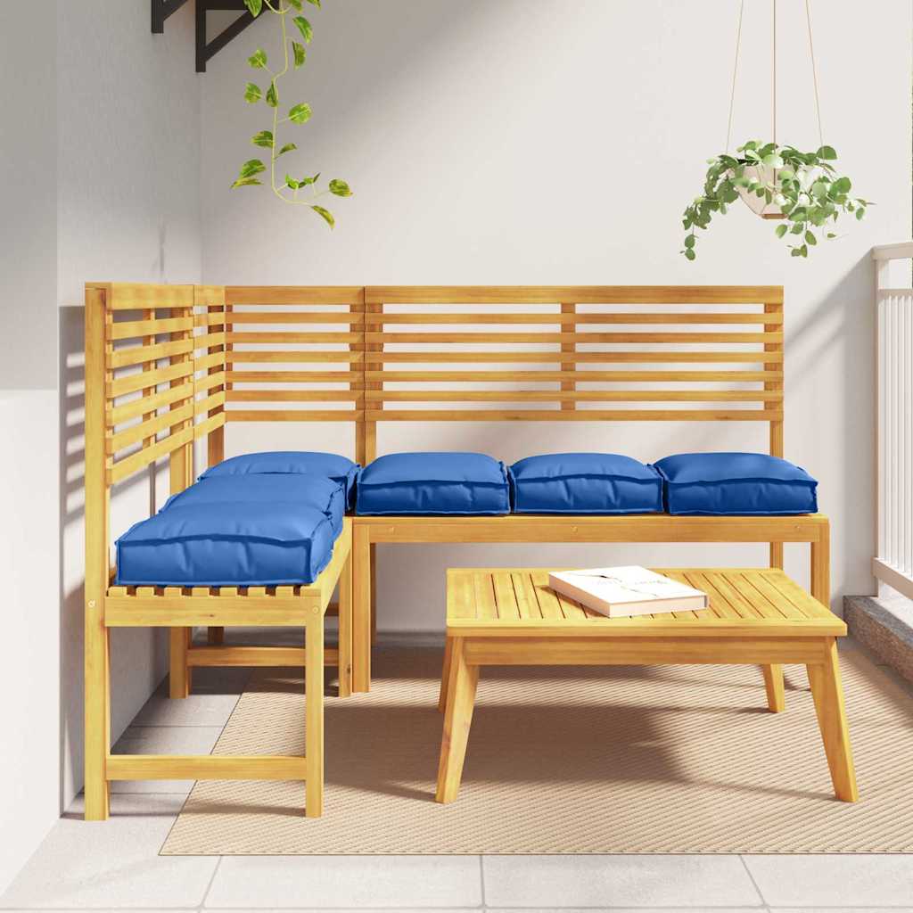 Almofada de palete para assento 6 pcs Azul real 40 x 40 x 8 cm