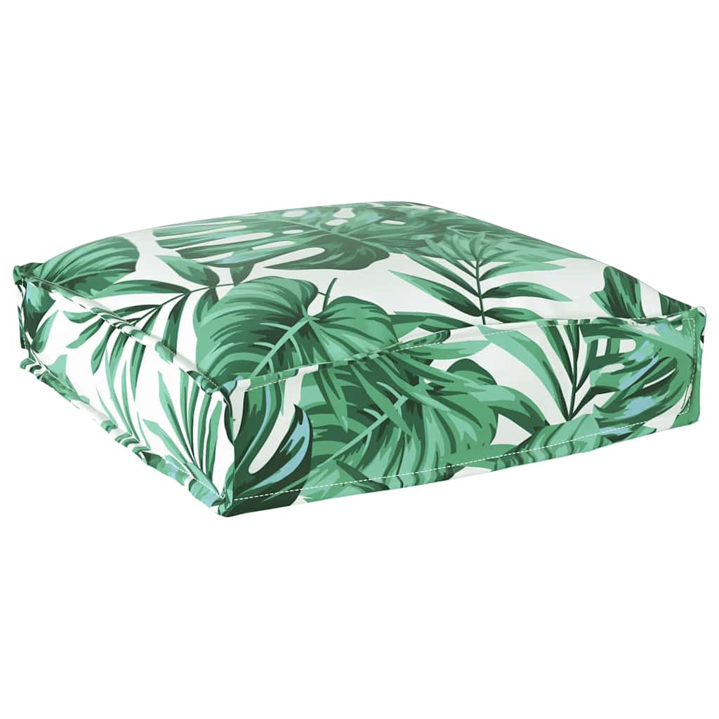 Almofada de palete para assento Floral 6 pcs Padrão de folhas
