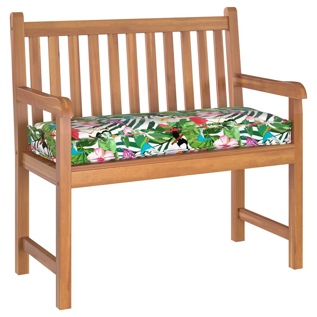 Almofada de palete para banco Floral Multicolor 100 x 40 x 8 cm
