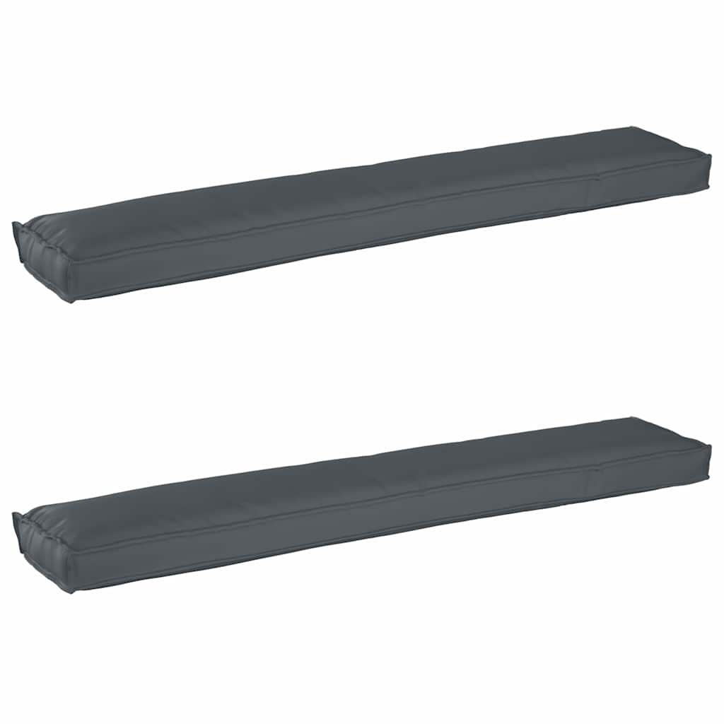 Conjunto de Almofadas para Palete 2 pcs Antracite