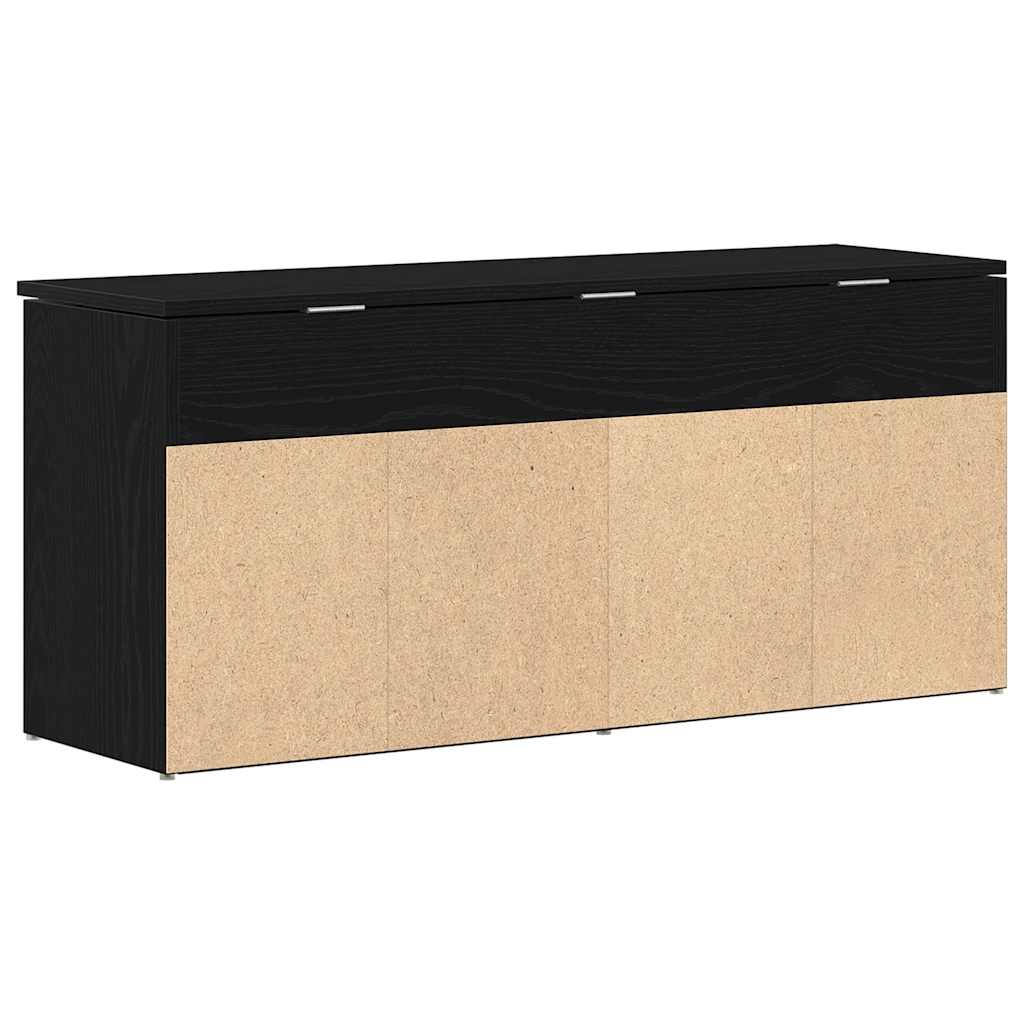 Banco sapateira 102x30,5x45 cm carvalho preto