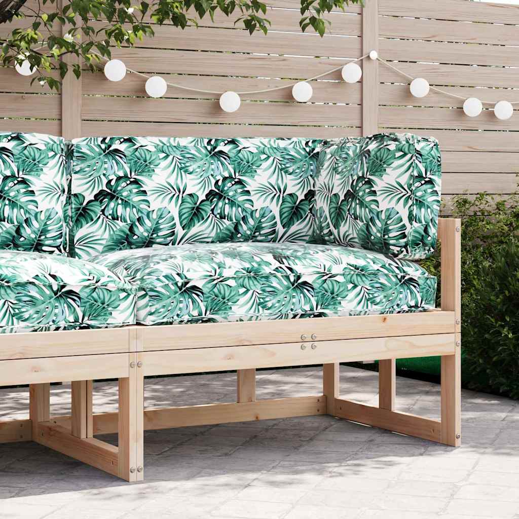 Conjunto de Almofadas para Palete Floral 3 pcs Padrão de folhas